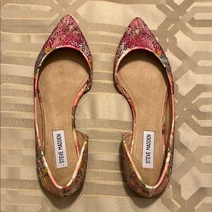 Steve Madden Pink and Gold Women's Flats
